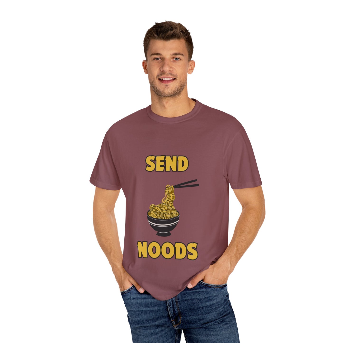 "Send Noods" Unisex Garment-Dyed T-shirt