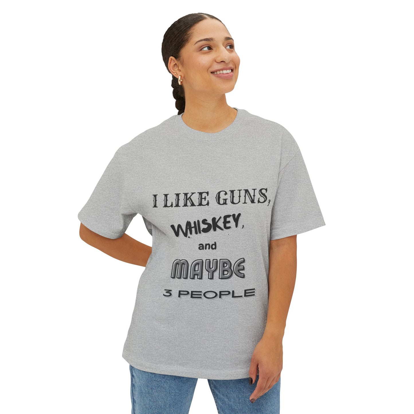 "I like Guns" Oversized Boxy Tee