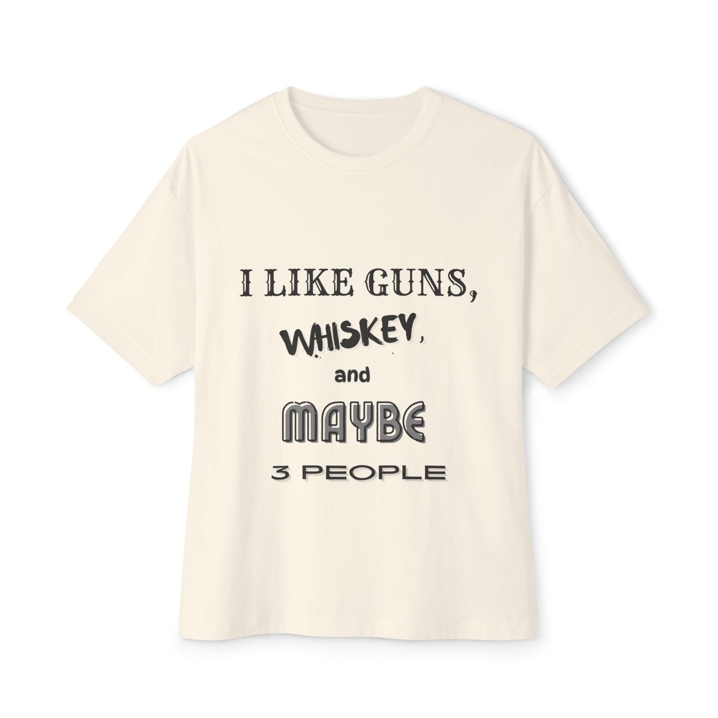 "I like Guns" Oversized Boxy Tee