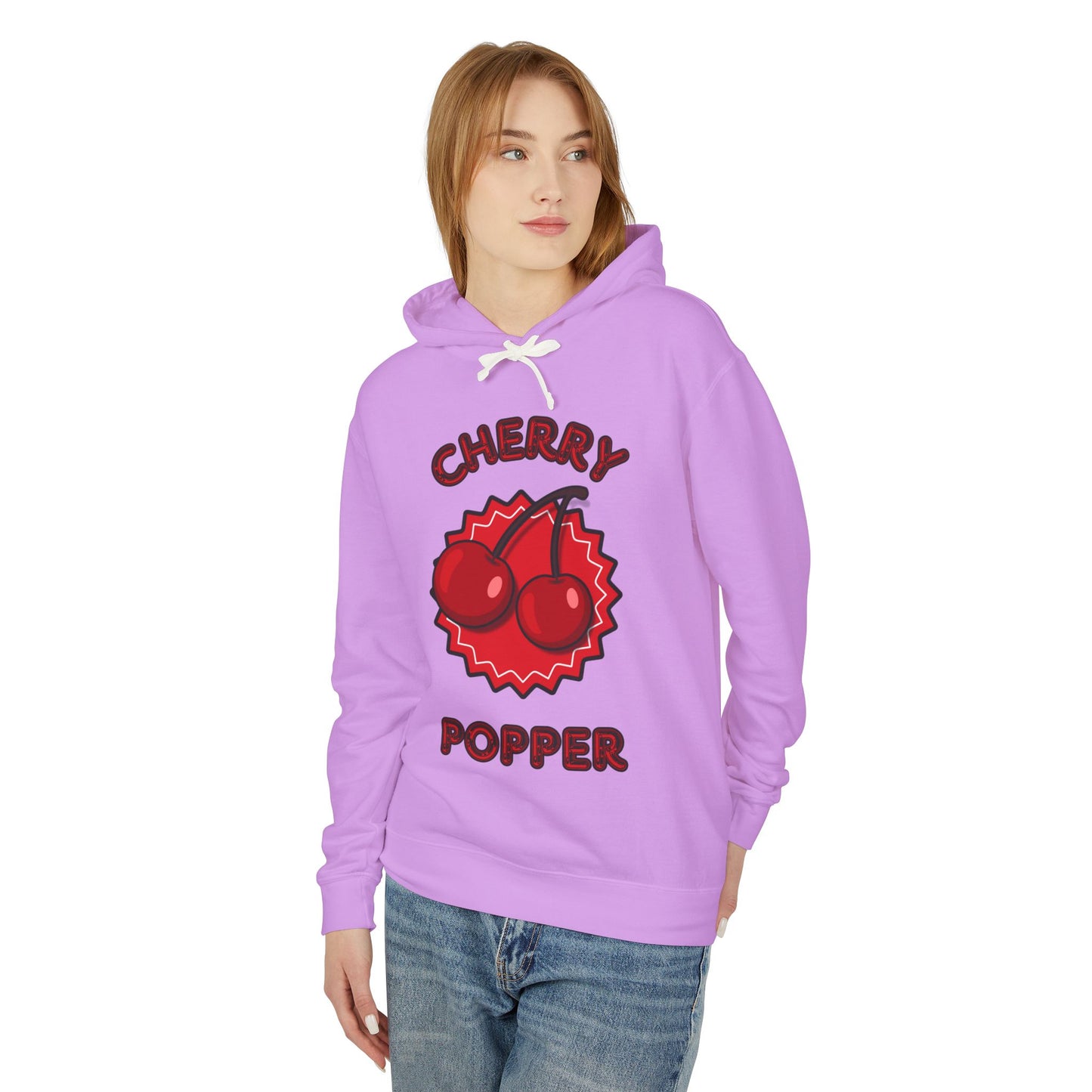 Cherry Popper Unisex Lightweight Hooded Sweatshirt