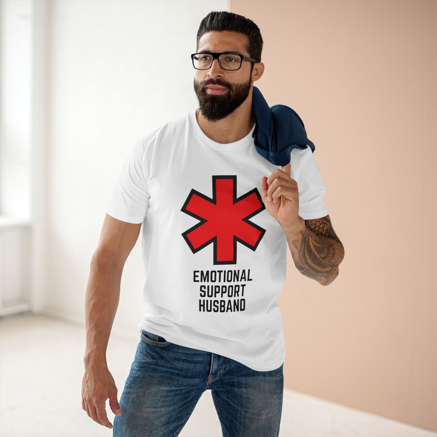 "Emotional Support Husband" Staple Tee
