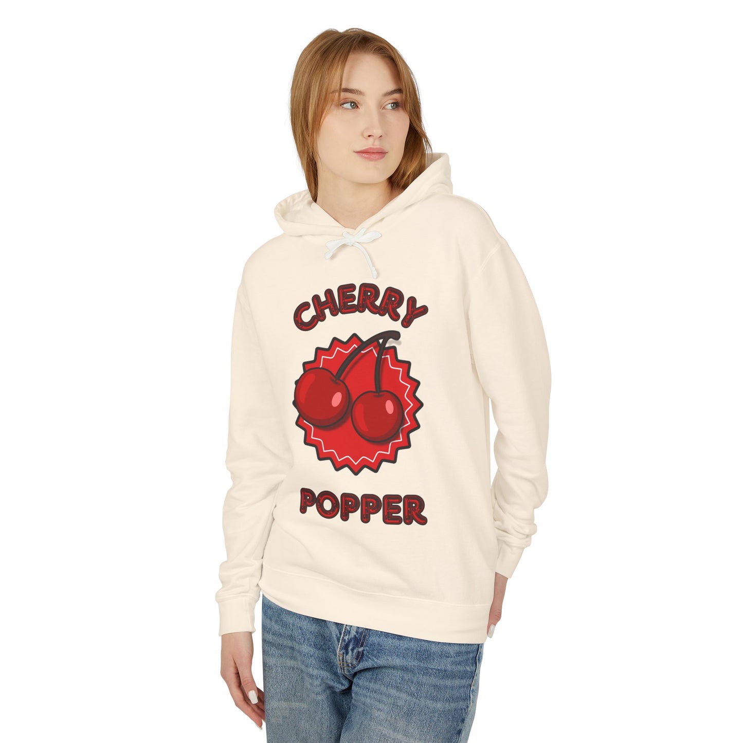 Cherry Popper Unisex Lightweight Hooded Sweatshirt