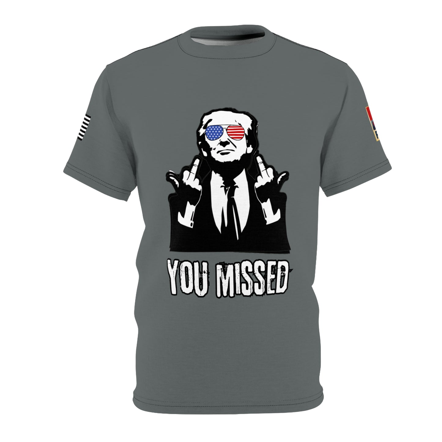 "You Missed" Cut & Sew Tee (AOP)