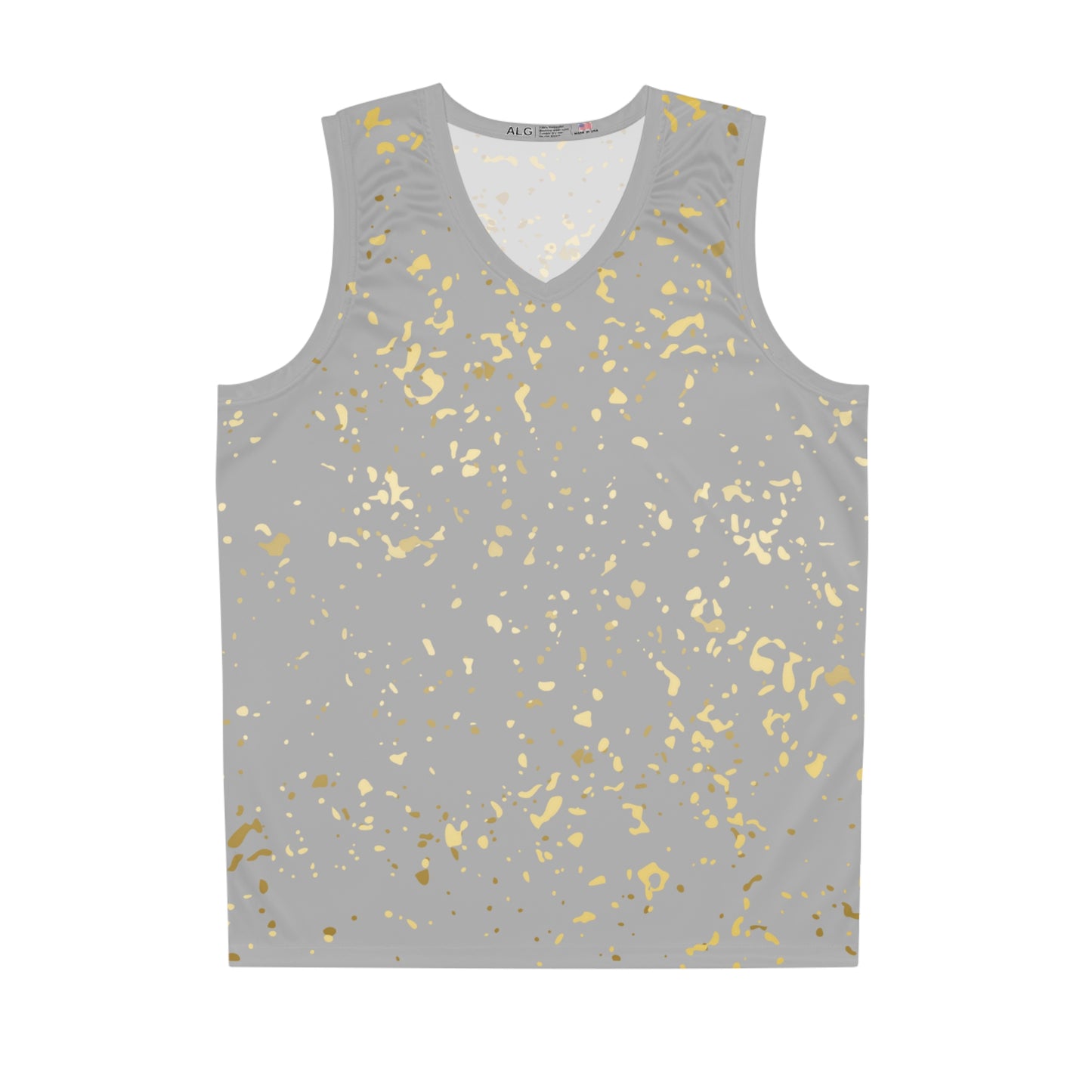 Gold Splatter Basketball Jersey