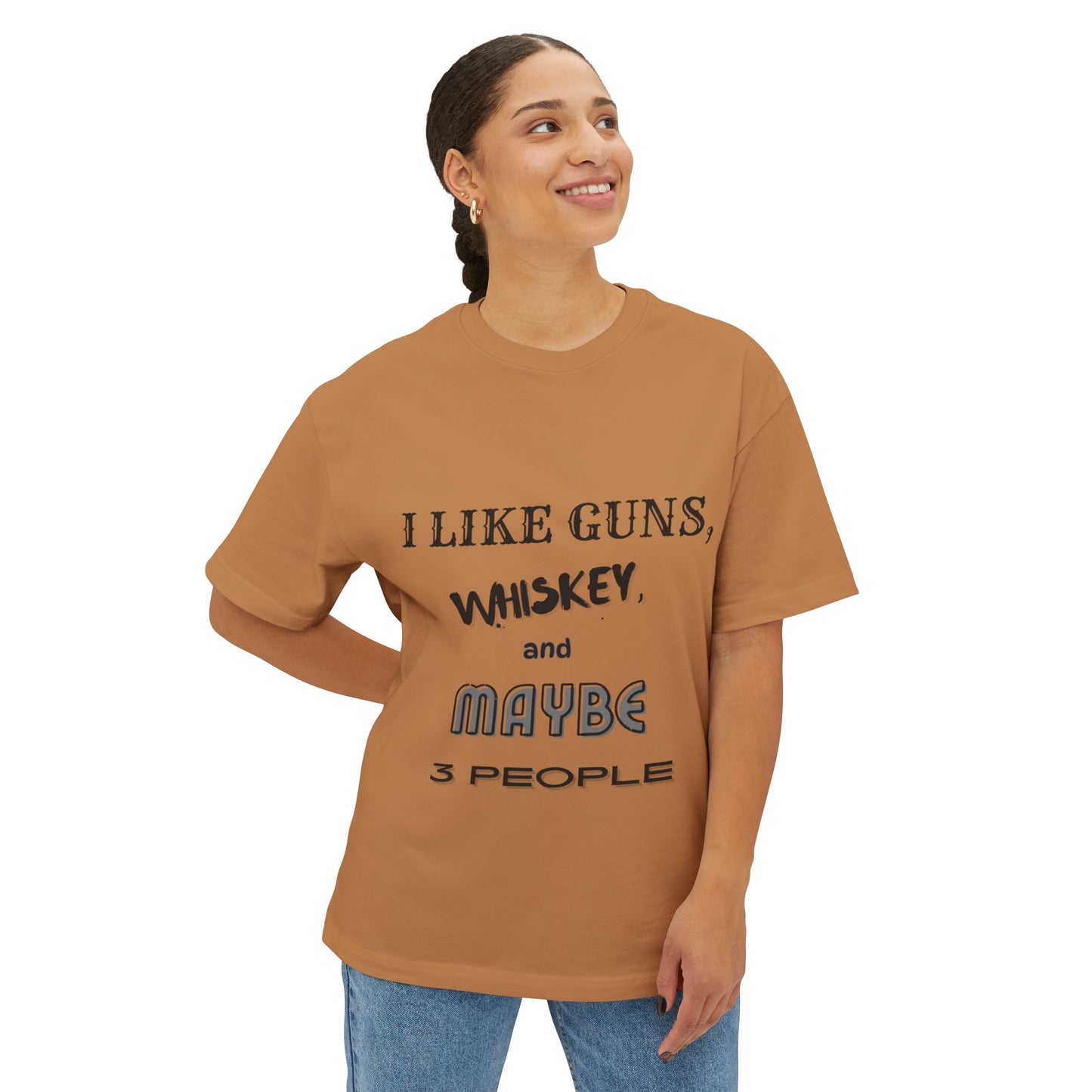 "I like Guns" Oversized Boxy Tee