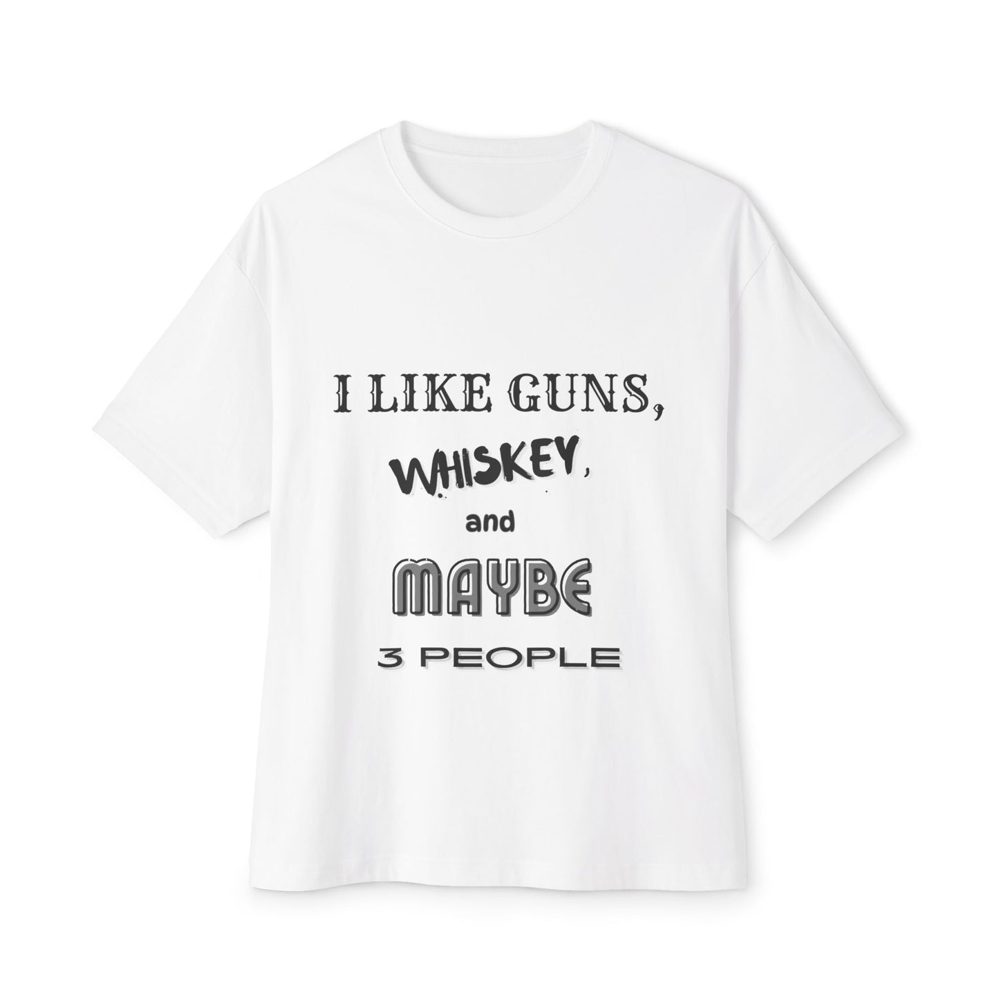 "I like Guns" Oversized Boxy Tee