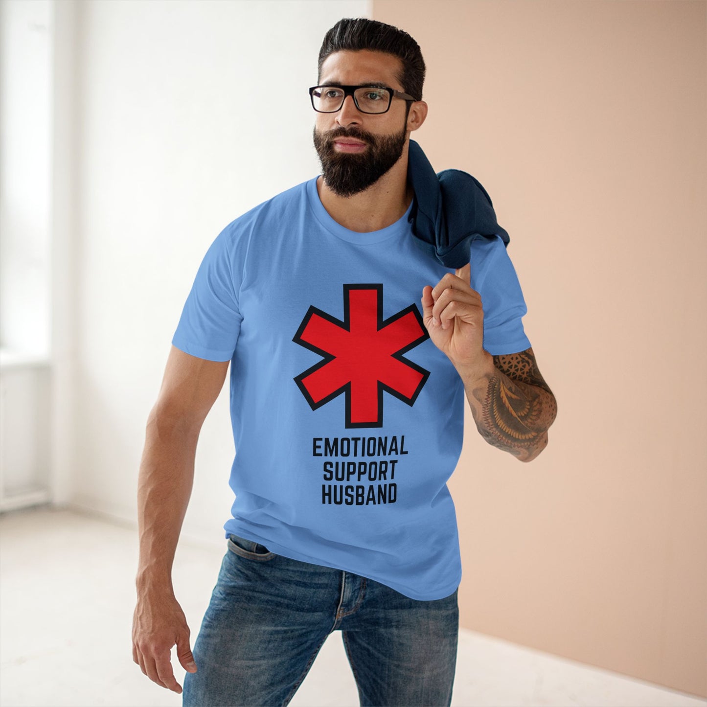 "Emotional Support Husband" Staple Tee