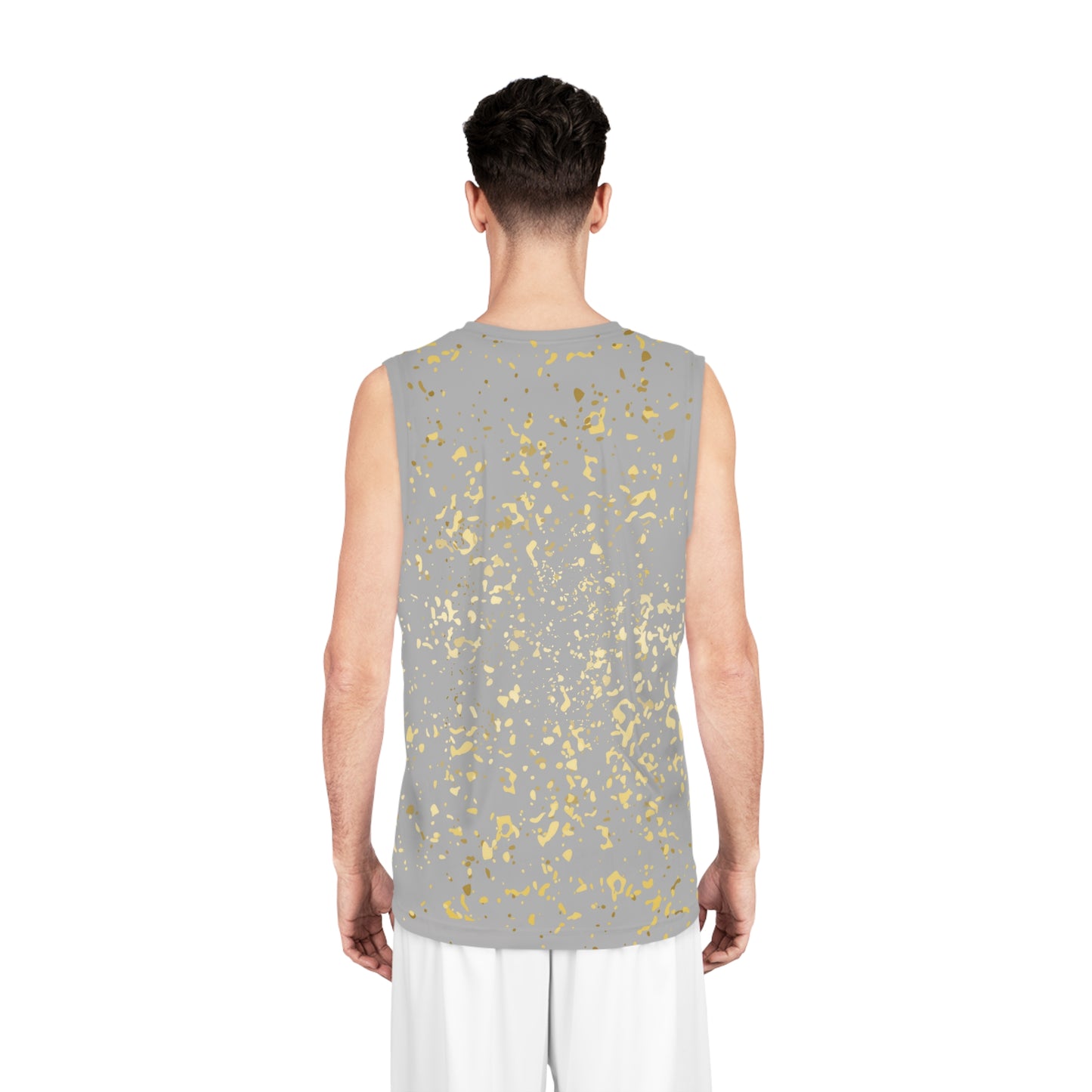 Gold Splatter Basketball Jersey