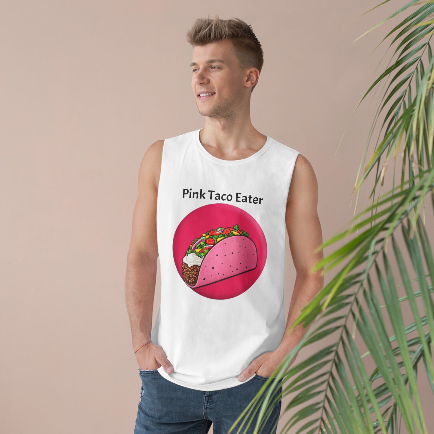Unisex Pink Taco Barnard Tank