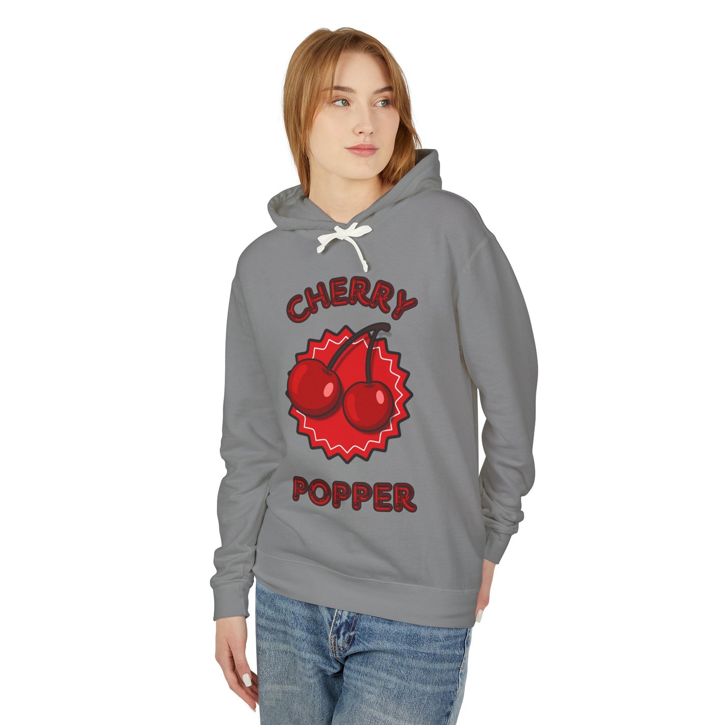Cherry Popper Unisex Lightweight Hooded Sweatshirt