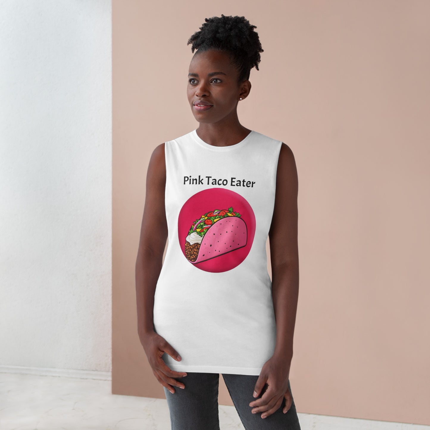 Unisex Pink Taco Barnard Tank