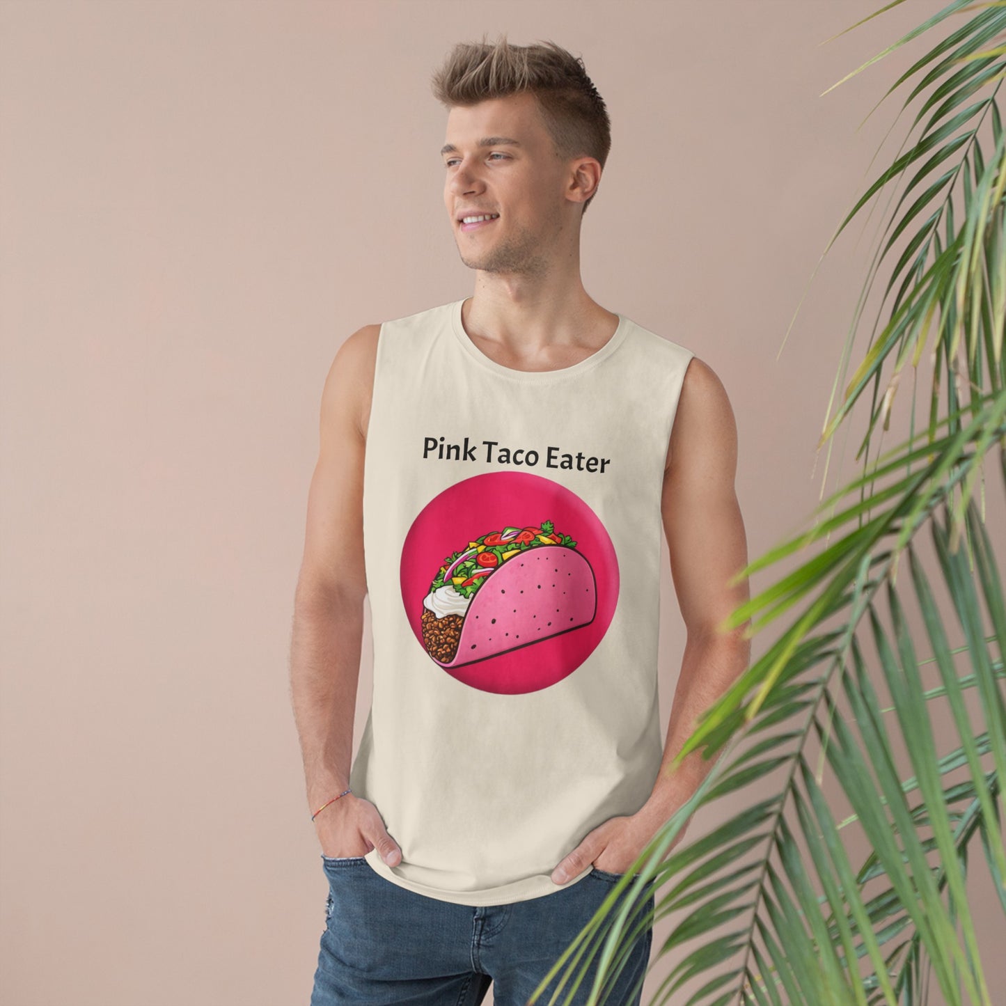 Unisex Pink Taco Barnard Tank