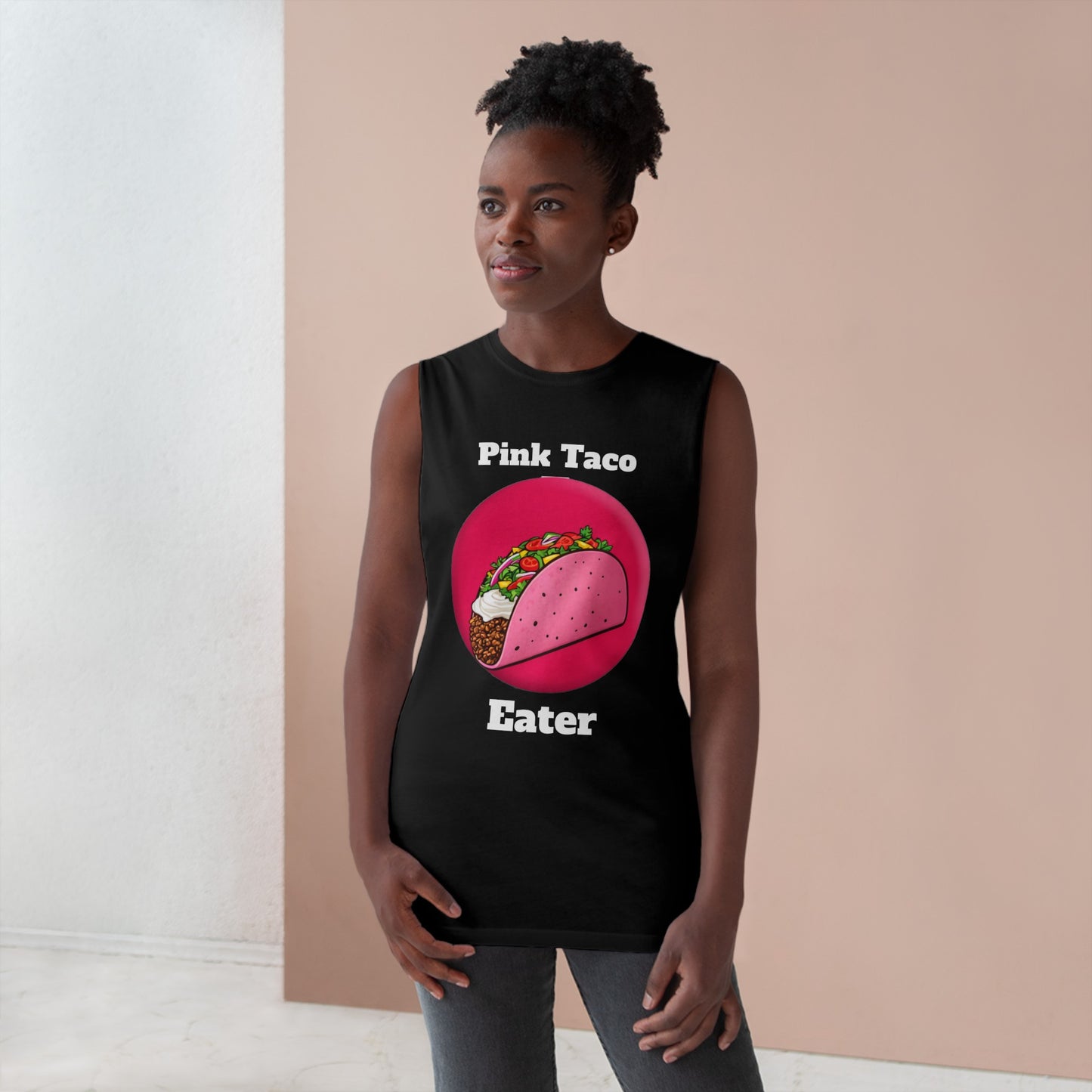 Unisex Pink Taco Barnard Tank