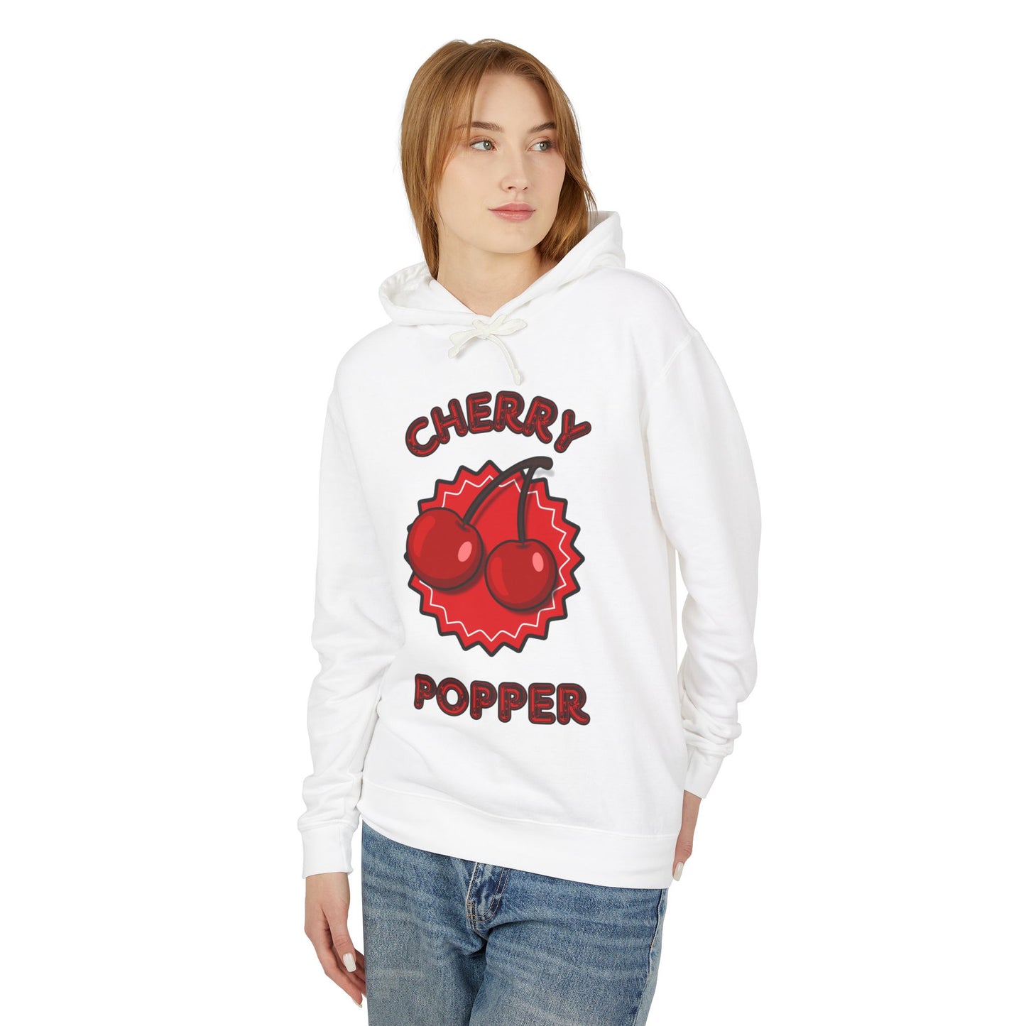 Cherry Popper Unisex Lightweight Hooded Sweatshirt