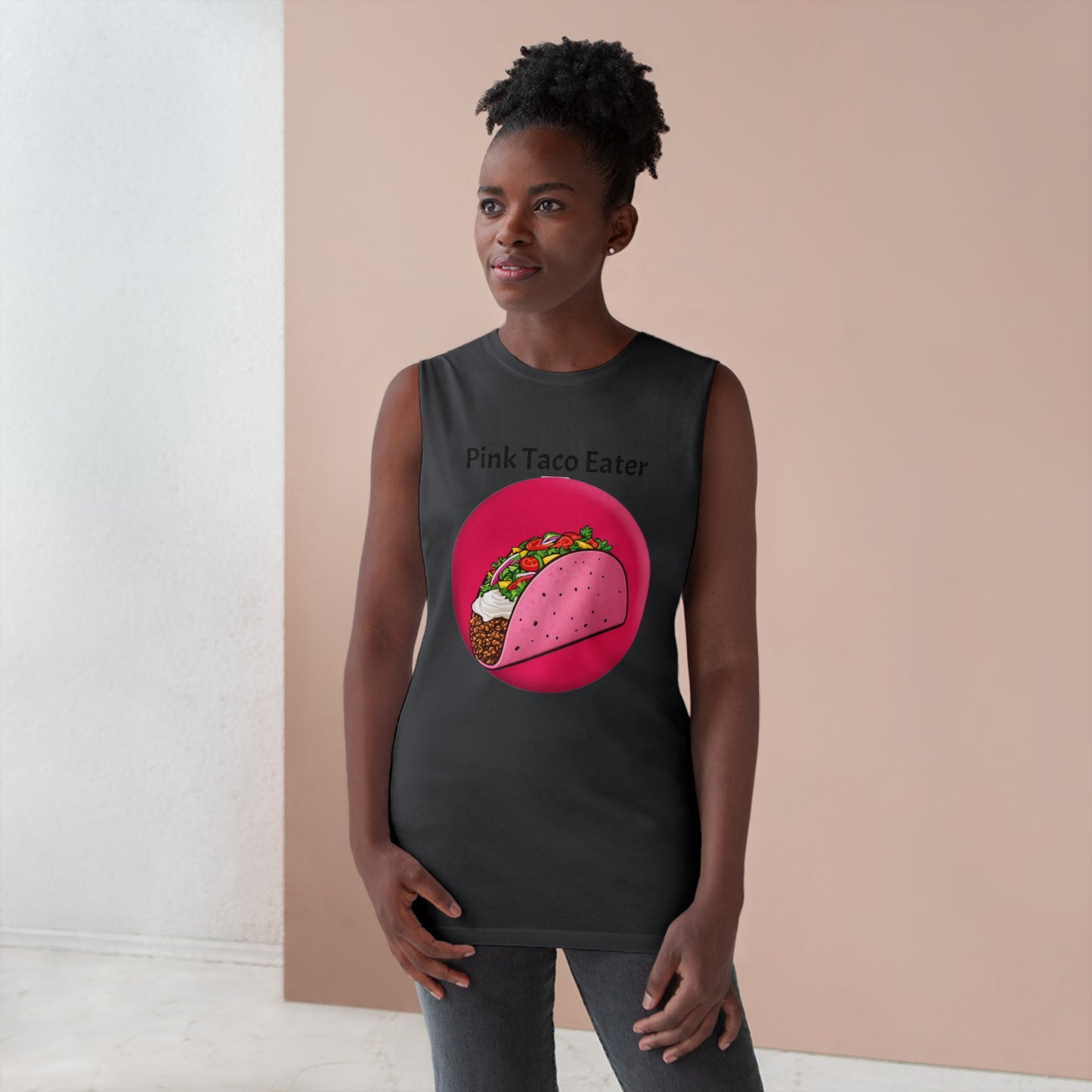 Unisex Pink Taco Barnard Tank