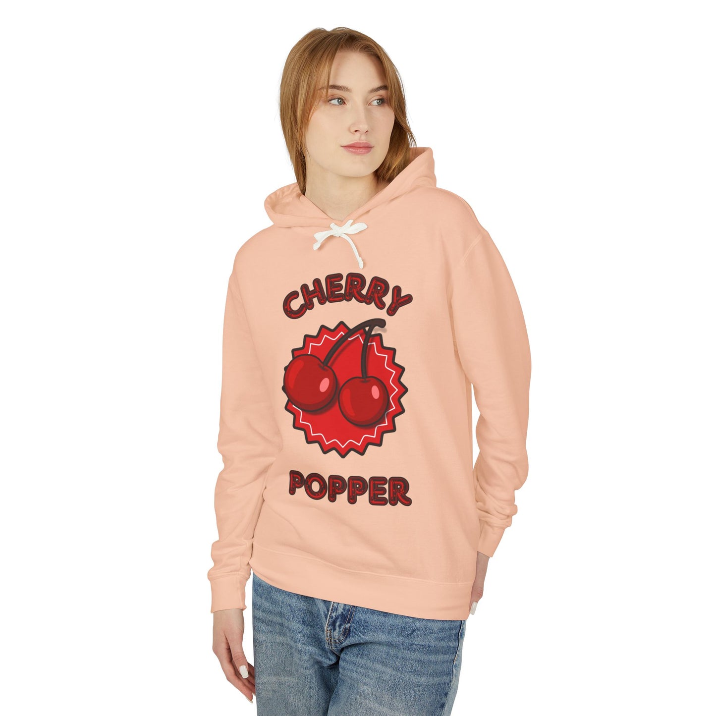 Cherry Popper Unisex Lightweight Hooded Sweatshirt