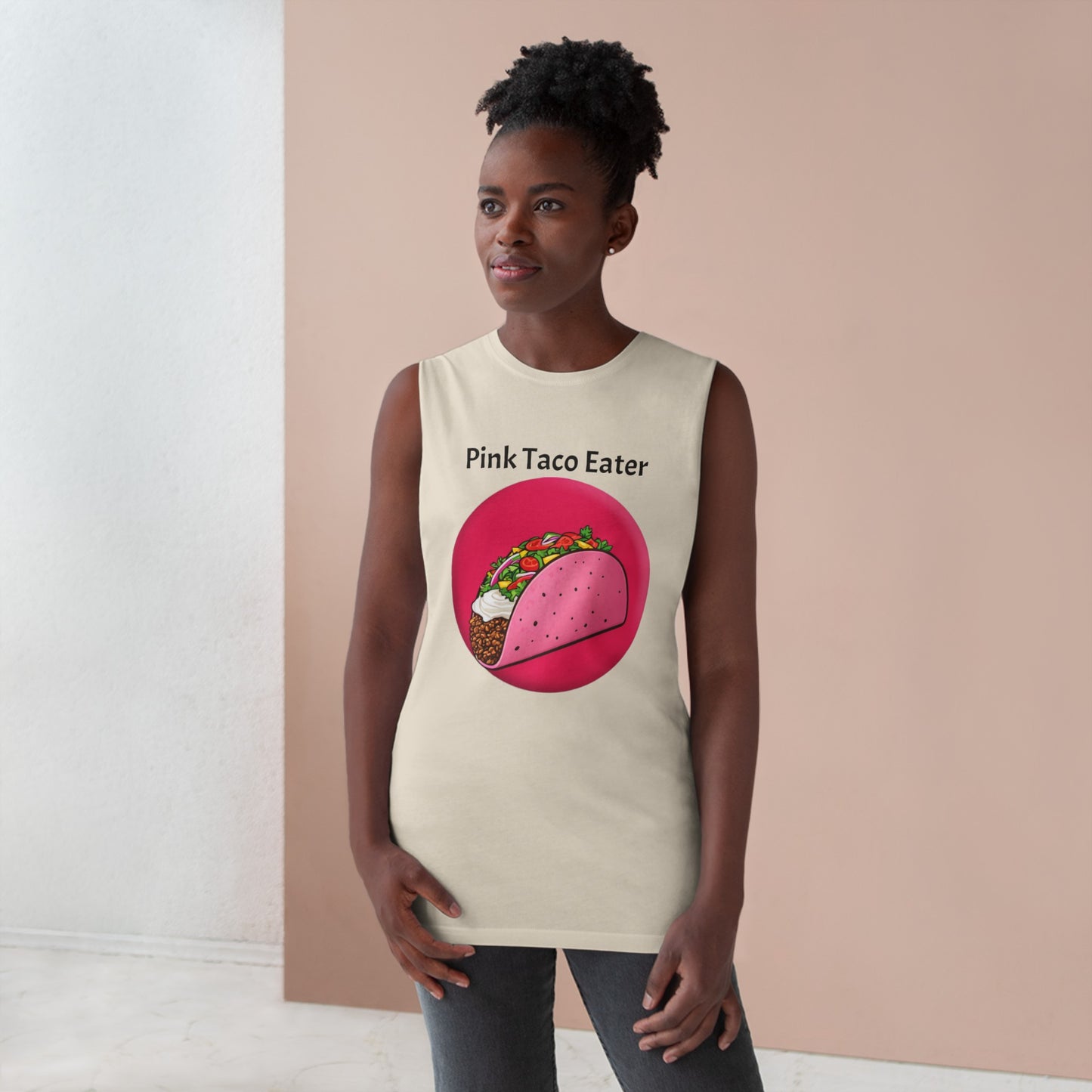 Unisex Pink Taco Barnard Tank