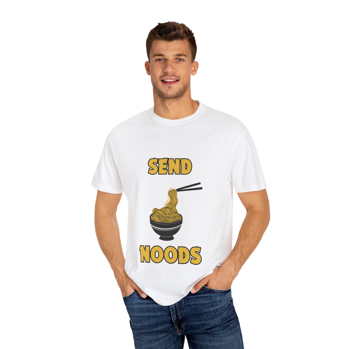 "Send Noods" Unisex Garment-Dyed T-shirt