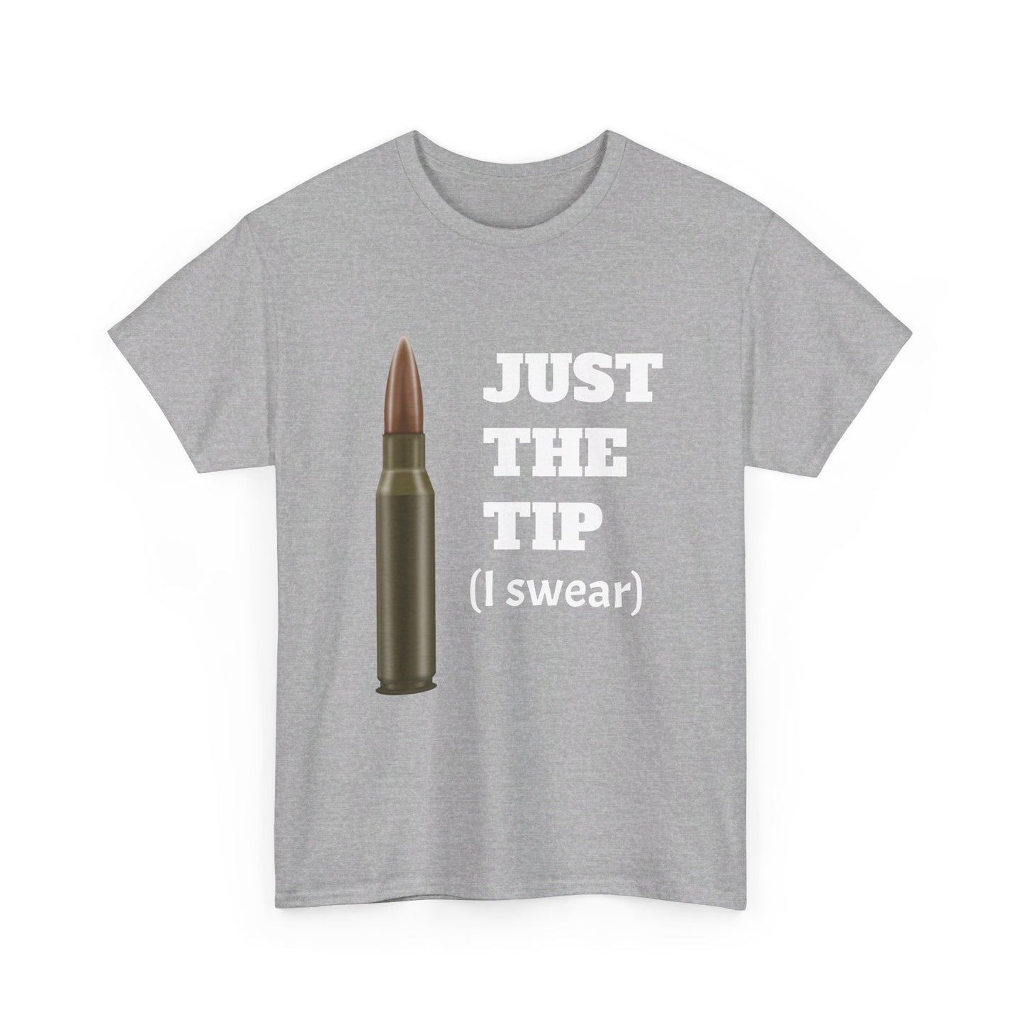 Just the Tip (White Letter Variant) Unisex Heavy Cotton Tee