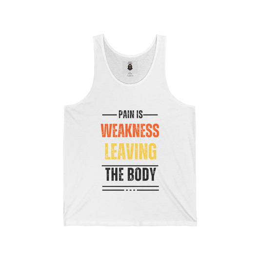 "Pain is weakness" Jersey Tank
