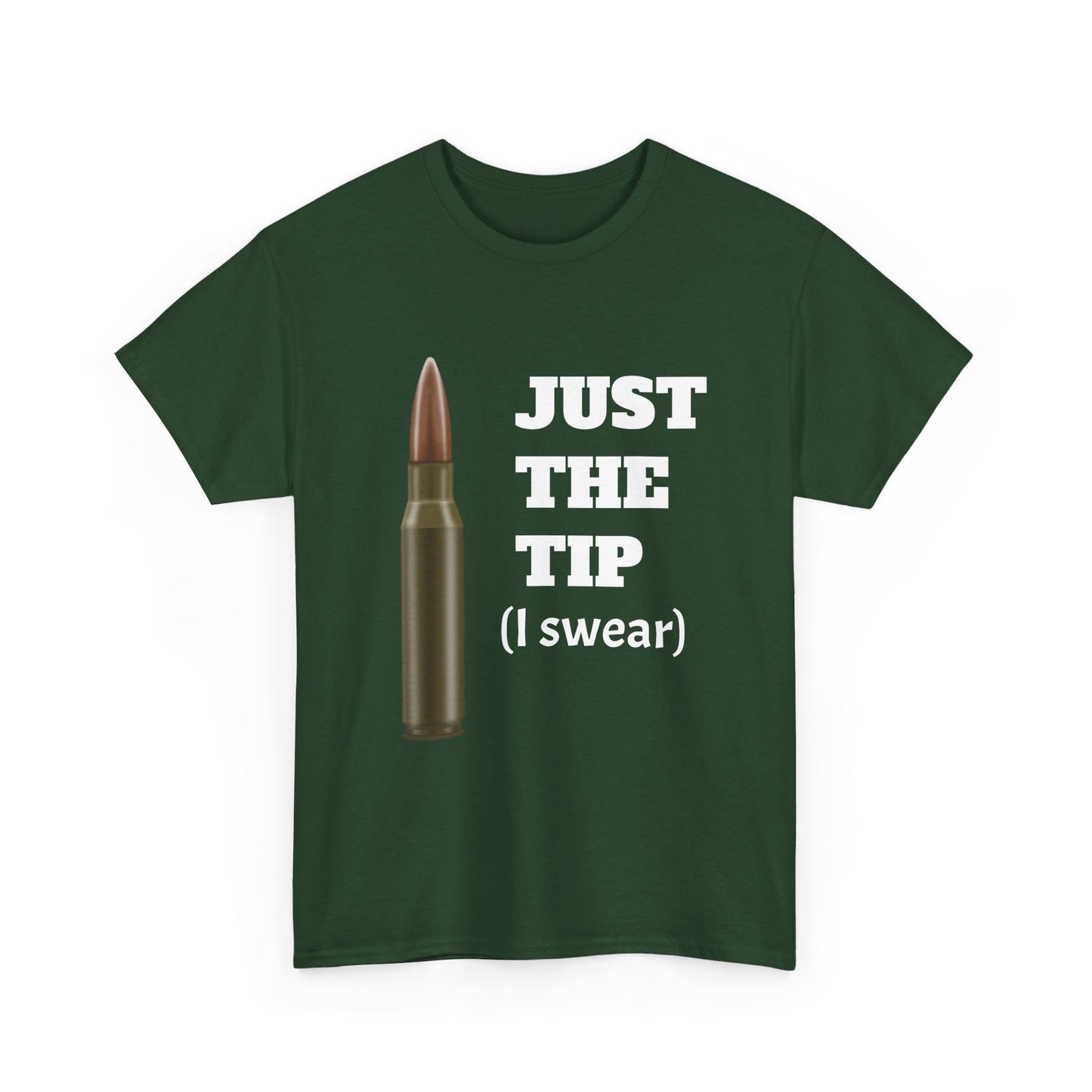Just the Tip (White Letter Variant) Unisex Heavy Cotton Tee