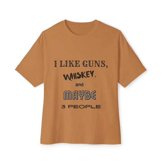 "I like Guns" Oversized Boxy Tee
