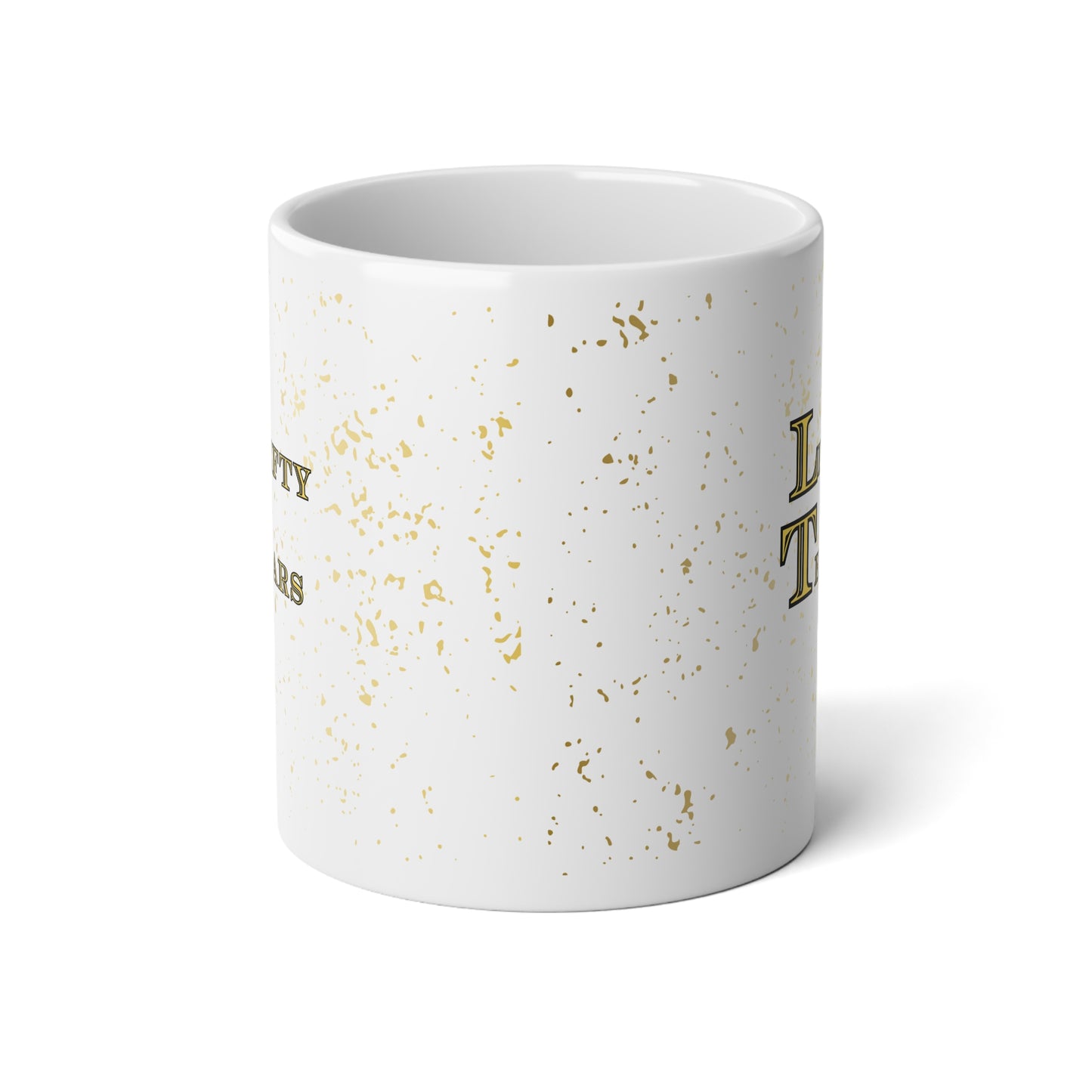 Lefty Tears Gold Splatter Jumbo Mug, 20oz