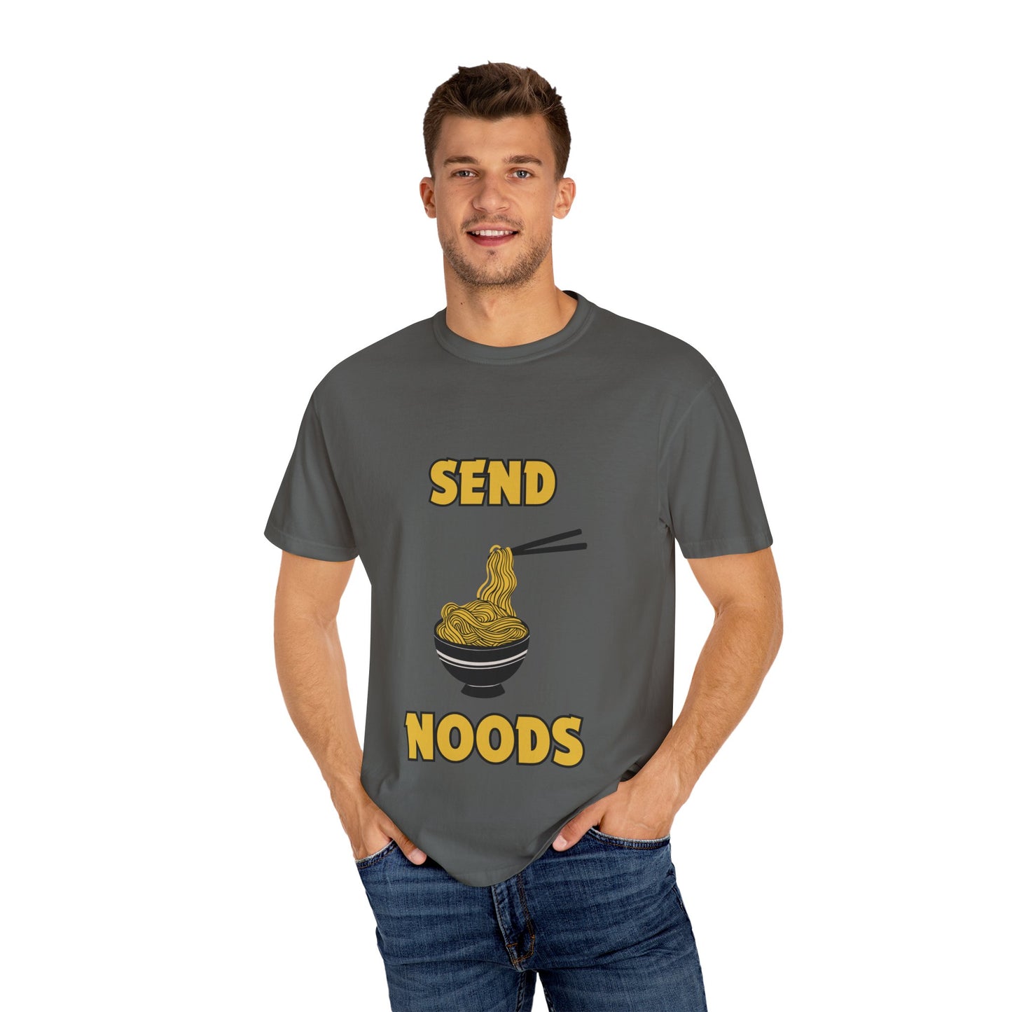 "Send Noods" Unisex Garment-Dyed T-shirt